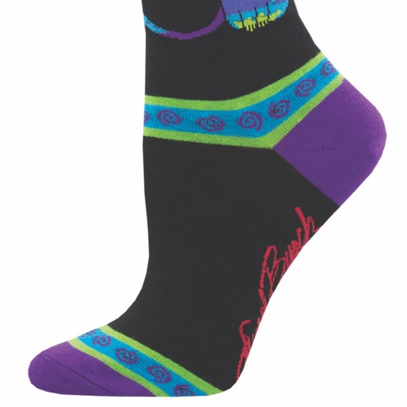 Laurel Burch Rainbow Cat Crew Socks - Picture 2 of 4